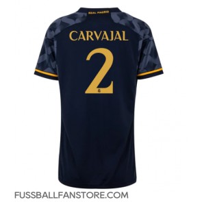 Real Madrid Daniel Carvajal #2 Replik Auswärtstrikot Damen 2023-24 Kurzarm